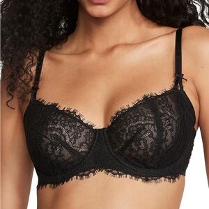 Black Lace Underwire Bra